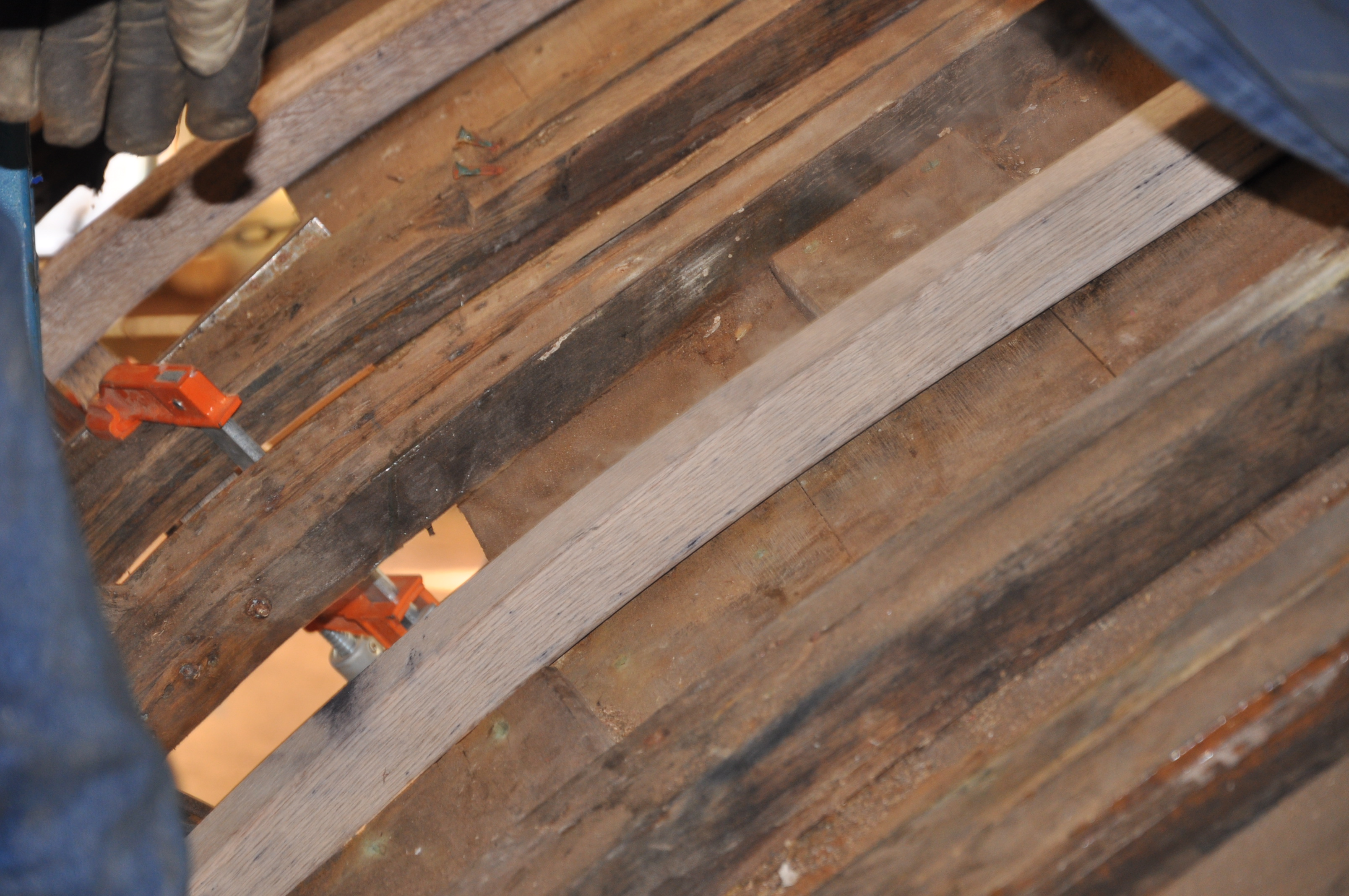 Close up of the frame